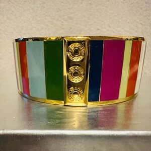 COACH Legacy Wide Cuff Bangle Bracelet